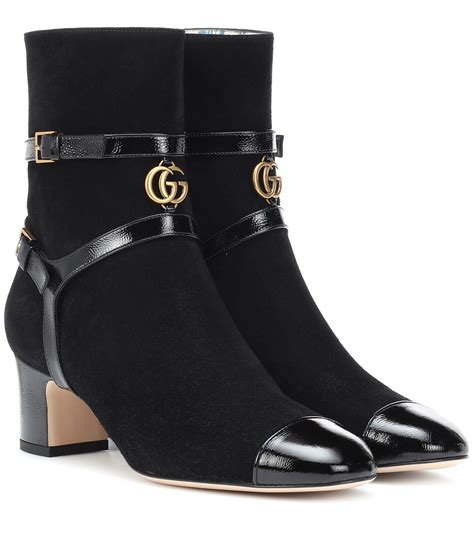 gucci leather ankle boots replica|gucci ankle boots suede.